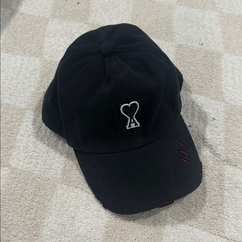 Men’s Ami Paris Black Baseball Cap